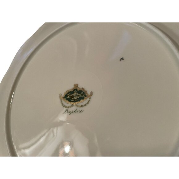 Set 4 Vtg 50s Rosenthal Ivory Daphne DINNER Plates Purple Floral Gold Trim China - Picture 9 of 9